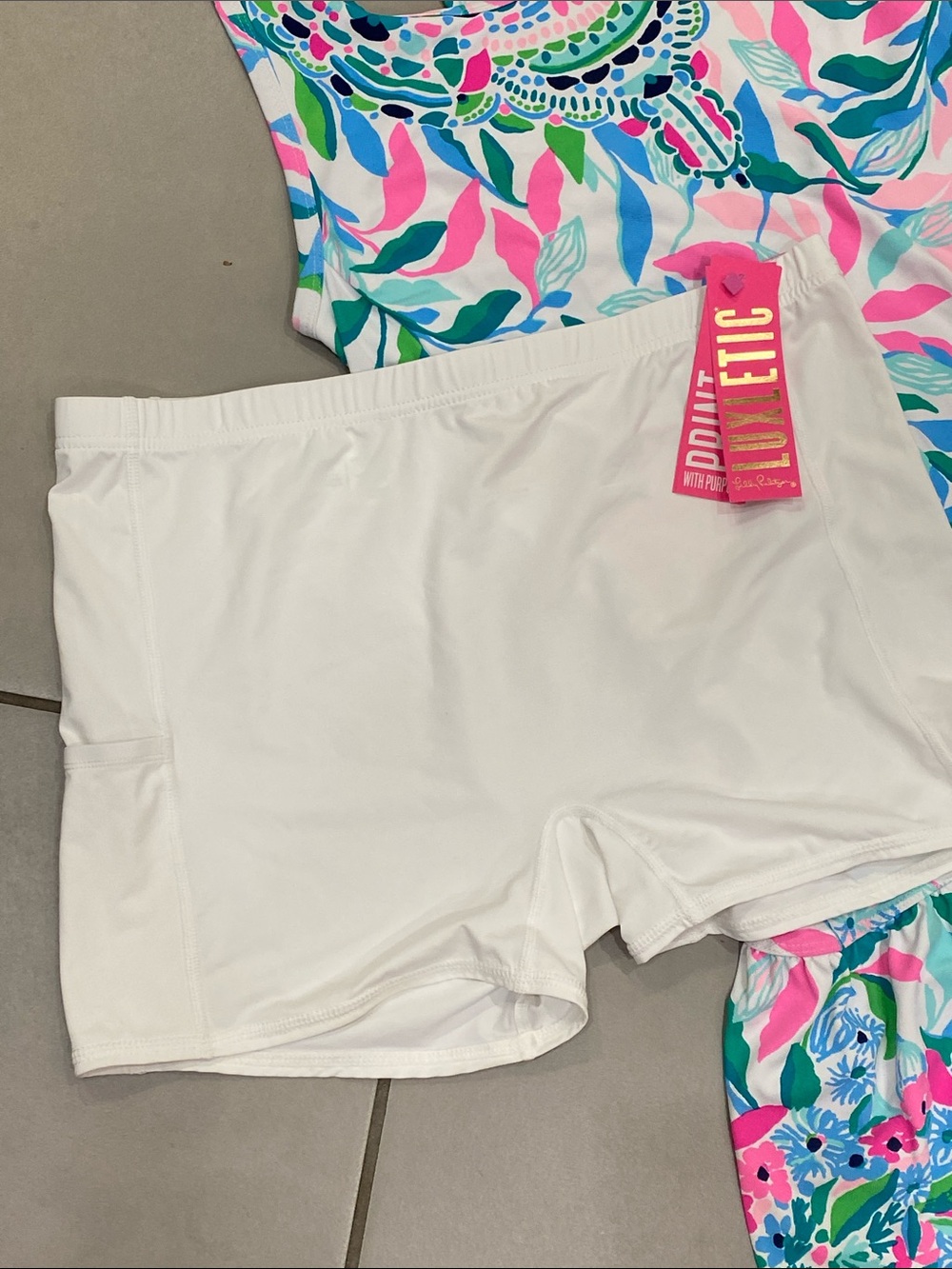Lilly Pulitzer NWT Racerback Dress w/White Skort was $188 size LARGE - Picture 5 of 10